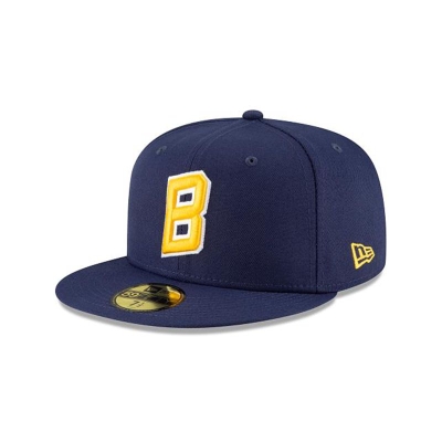 Milwaukee Brewers Gorra | New Era MLB Ligature 59fifty Fitted Cap Mexico - Azules
